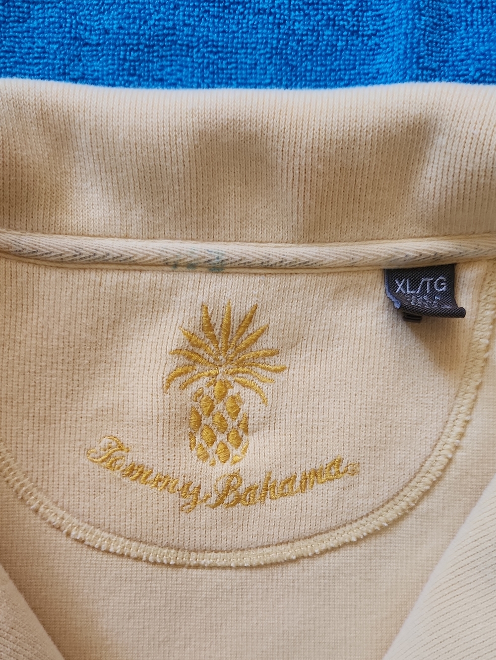 Tommy Bahama Women's Aruba Half-Zip Size XL Yellow - Picture 2 of 7